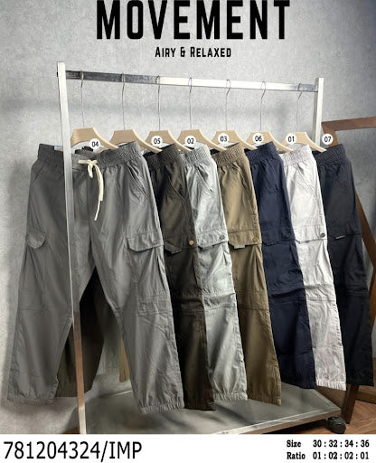 Men’s Elastic Waist Utility Cargo Joggers | SITASONI™ trend