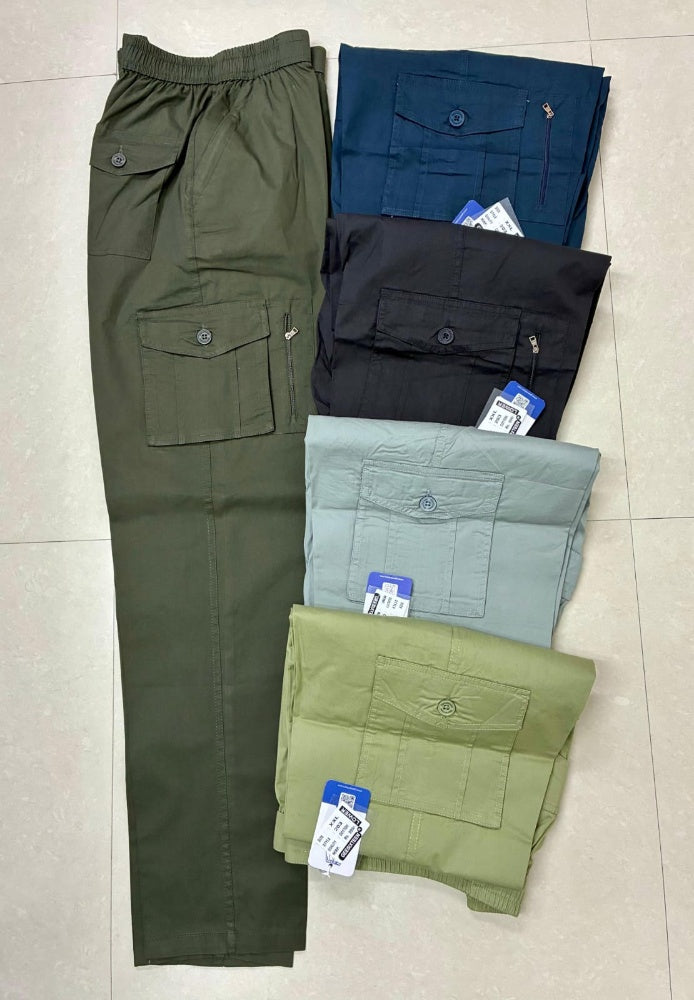 Men’s Multi-Pocket Cotton Cargo Track Pants | SITASONI™ trend