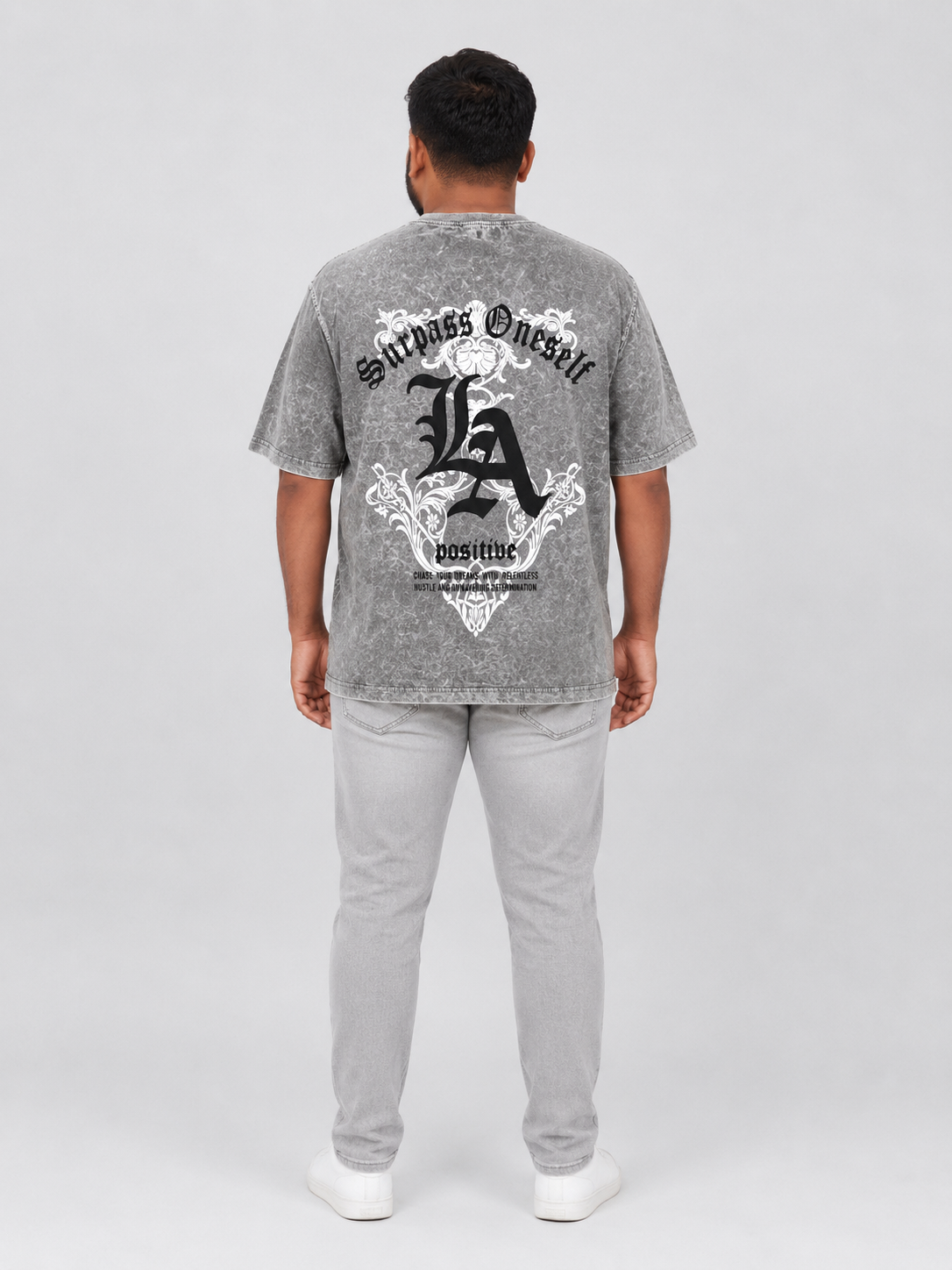 Oversized Acid Wash Graphic Printed T-Shirt with Vintage Typography Design Sale by SITASONI™ trend 📍Nawagarh (BEMETARA)