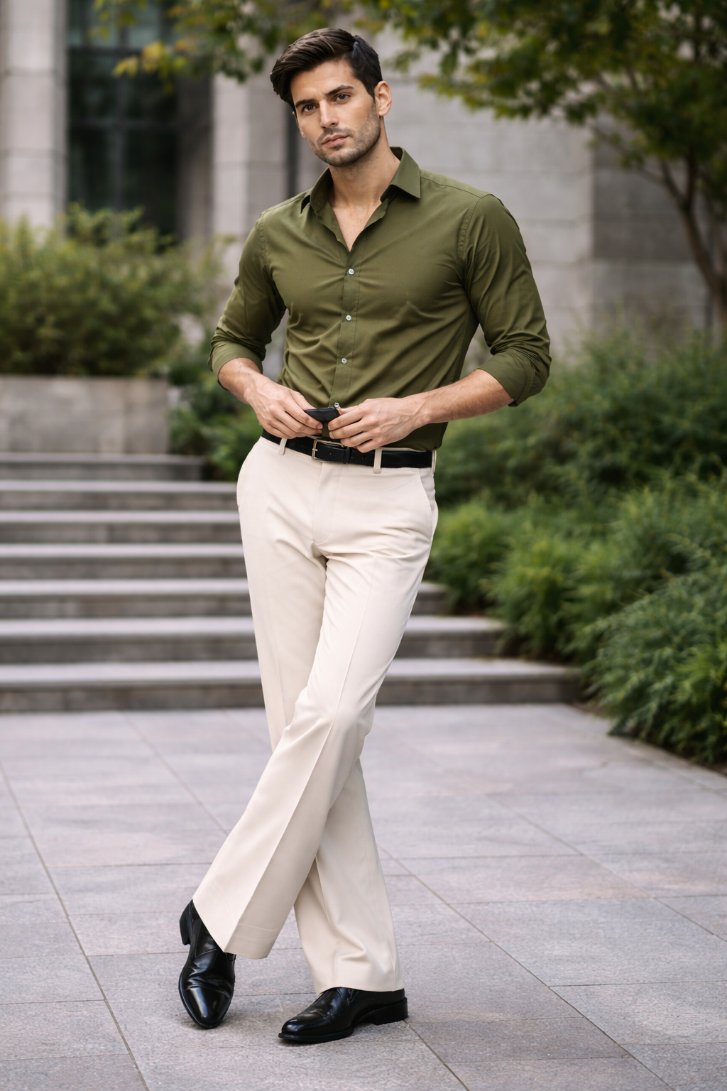 Men’s Formal Bootcut Pants | Premium Stretch Office & Party Wear Trousers/