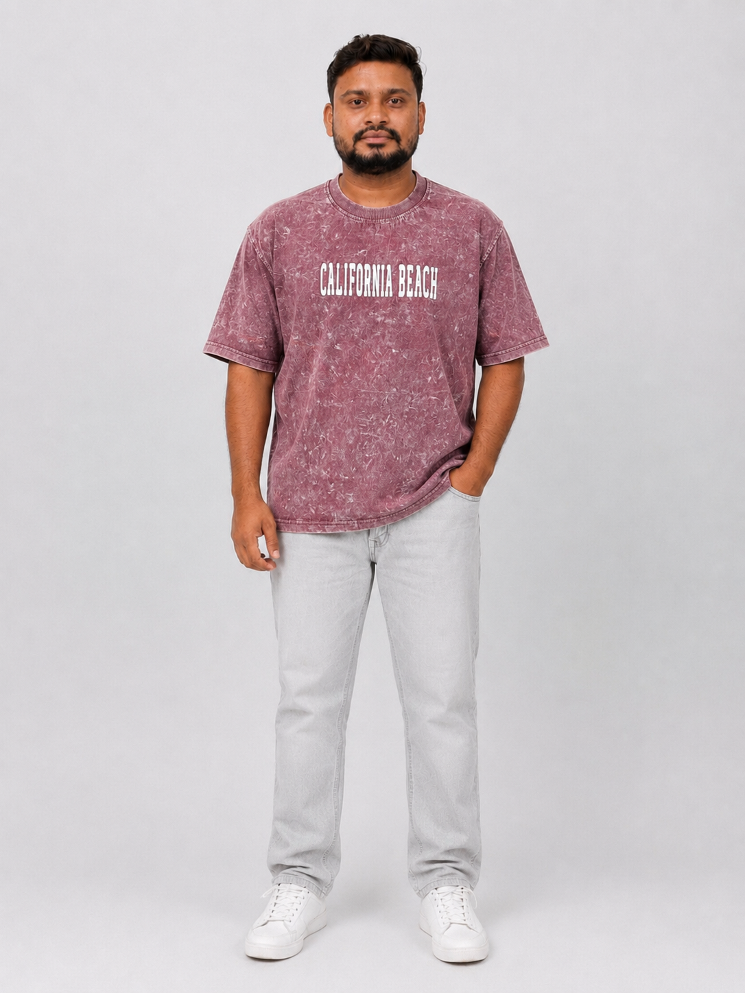 Oversized Acid Wash Graphic Printed T-Shirt with Vintage Typography Design Sale by SITASONI™ trend 📍Nawagarh (BEMETARA)
