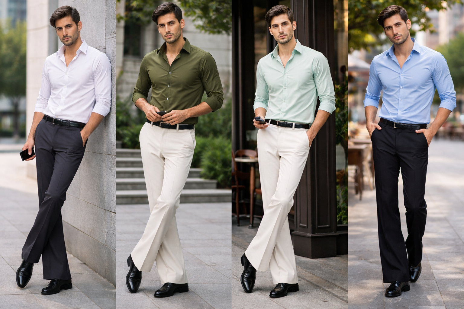 Men’s Formal Bootcut Pants | Premium Stretch Office & Party Wear Trousers/